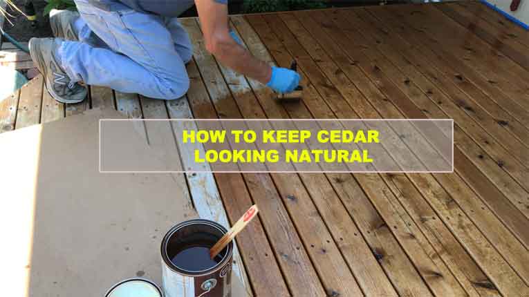 How to Keep Cedar Looking Natural?
