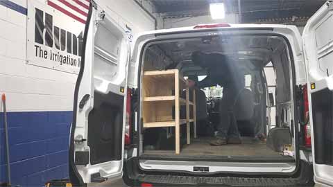 What are the Benefits of Building Wood Shelves in a Cargo Van