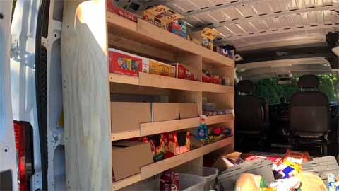Build Wood Shelves In A Cargo Van, Work Truck Shelving Ideas