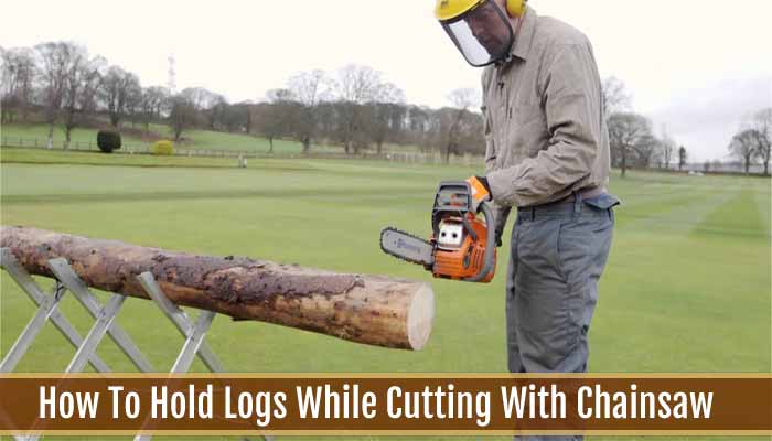 How To Hold Logs While Cutting With Chainsaw