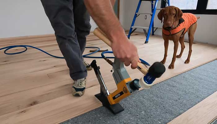 How To Use A Flooring Nailer, Angle Nailer Hardwood Floor