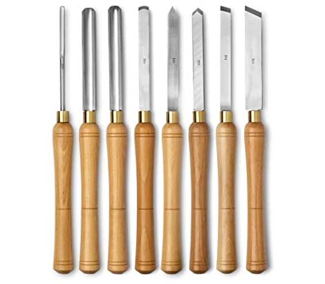 8Pcs/Set Woodworking Carving Chisel Knives Set Turning Tools Wood Craft Gou 