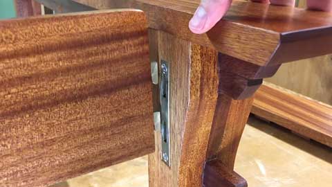Bolt on brackets for foot and headboard extensions
