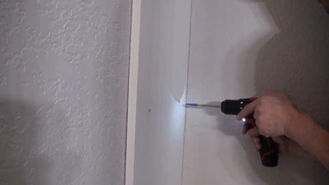 How To Attach Melamine To Wall
