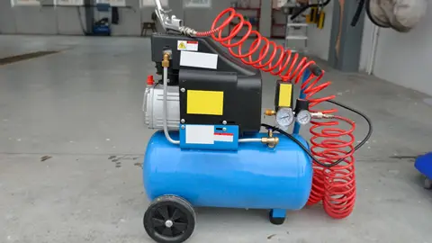 Oil free air compressor for woodshop