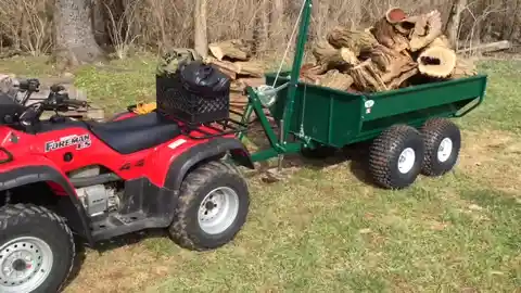 Farm style hitch ATV trailer