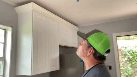 Install crown molding without exposing nail heads
