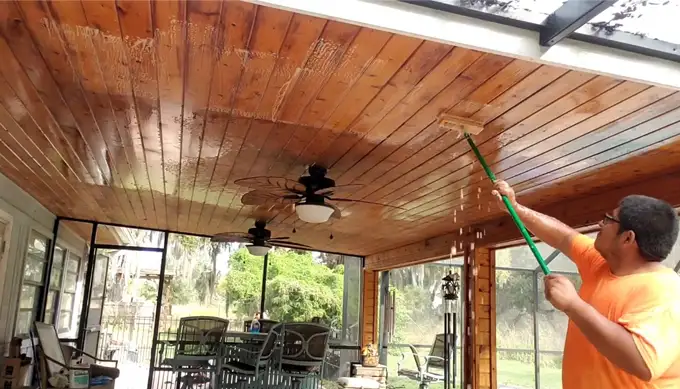 How to Clean Outdoor Cedar Ceiling