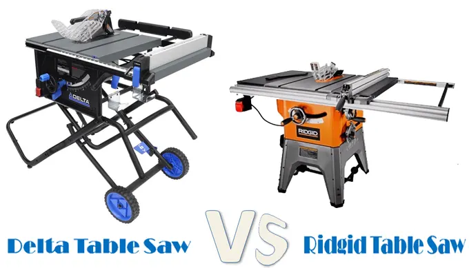 Delta vs Ridgid Table Saw: 8 Things Discussed